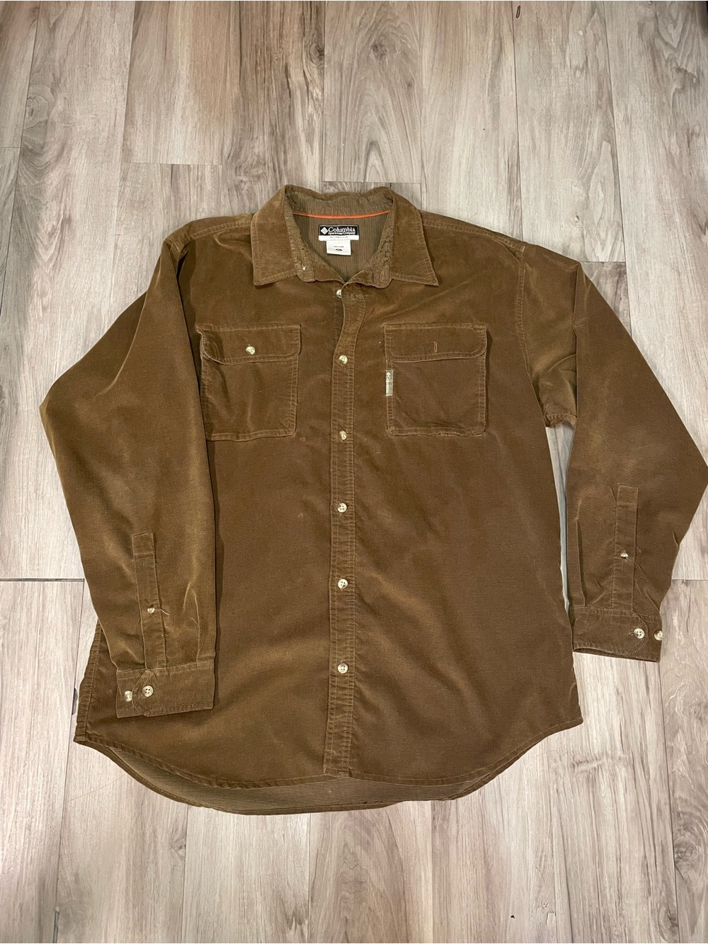 Columbia Corduroy Workshirt in Rich Brown